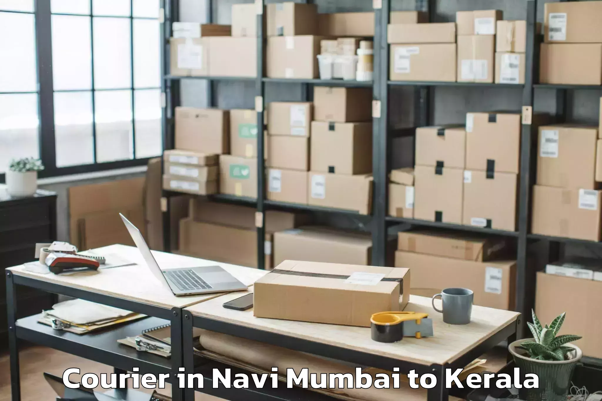 Top Navi Mumbai to Ayoor Courier Available